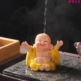 招財茶寵擺件🎀彌勒佛茶寵擺件變色茶寵擺件可愛小和尚茶桌裝飾擺件茶道配件