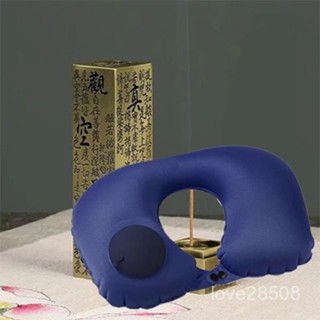 🔥臺灣首發🔥 U型枕 充氣U型枕 旅行枕 長途旅行神器 按壓充氣u型枕吹氣便攜旅行枕飛機坐車護頸枕脖子U形枕頭頸部靠枕
