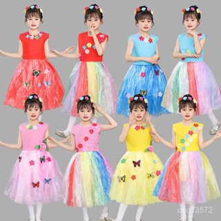 🔥新品暢銷🔥 兒童環保走秀服裝幼兒園手工diy環保親子時裝秀衣服女童垃圾袋裙 S1D6