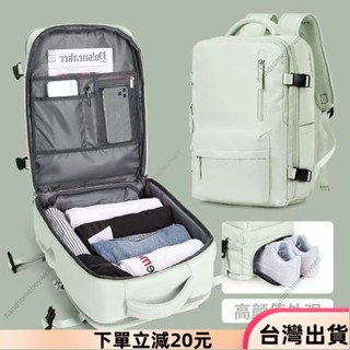 ✨限時特惠✨輕旅行後揹包 雙肩揹包 戶外露營登山包 旅遊收納包 出差行李包 登機包 大容量 防潑水 可放筆電5