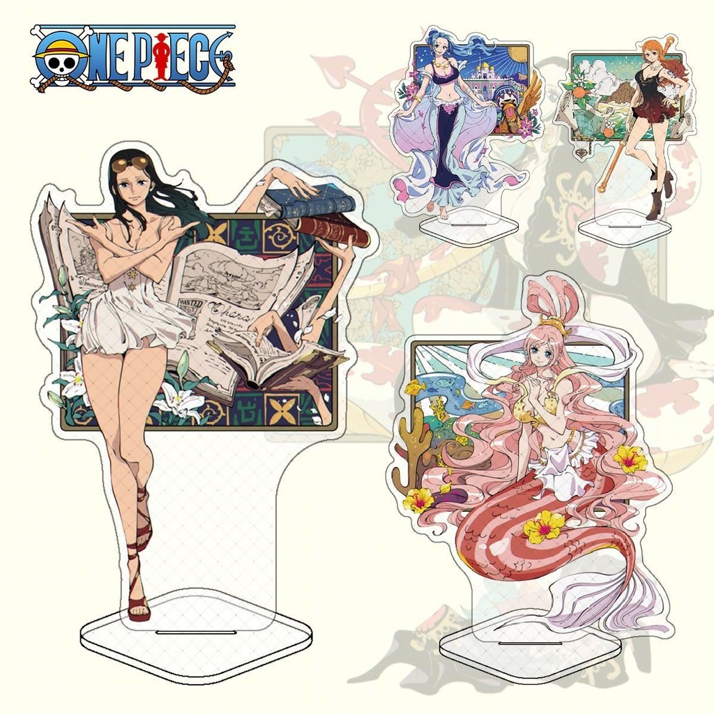 【蝦皮低價 热销】 海賊王女角色大立牌娜美羅賓亞克力擺件透明