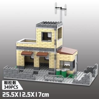 作戰基地 【1778人收藏】相容樂高軍事積木MOC房子建築模型戰場根據地哨塔兒童拼裝玩具新