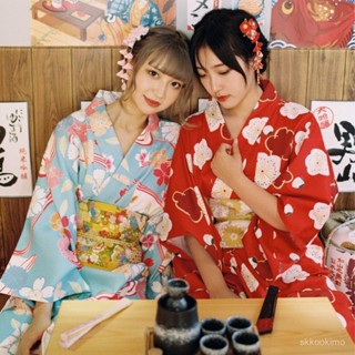 和服 日式和服 角色扮演 和風 浴衣 拍照道具 和服女正裝傳統改良中國風秋季寫真和服姐妹閨蜜趴體主題服裝 IDKV