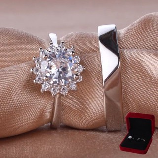 【貓哆一點精品閣】模擬結婚活口對戒小紅書同款情侶戒指婚禮鉆戒可調節儀式現場道具