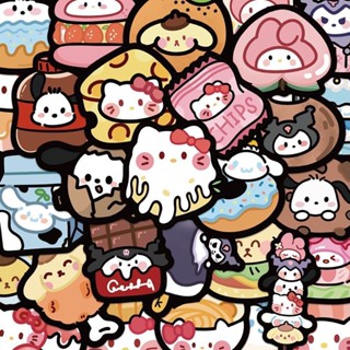 ❤️新北出貨🌟貼紙❤️防水 ins 200張 三麗鷗 食物 KT貓 Q版 貼紙 可愛 卡通 手機殼 裝飾 防水貼畫