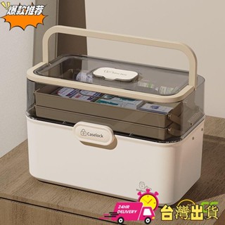【限時特賣】家用大容量醫療急救箱 醫護多層藥品應急收納盒 家庭裝大容量收納盒神器