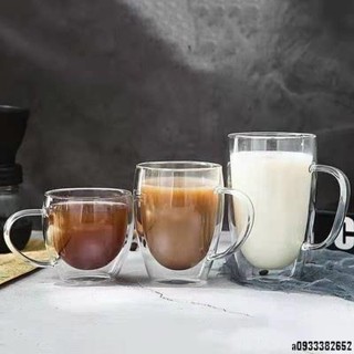 【魔法雜貨鋪】雙層玻璃杯 耐熱透明杯子 創意水杯 蛋形牛奶杯 玻璃杯 保溫隔熱杯 咖啡杯 果汁飲料杯子 透明茶杯