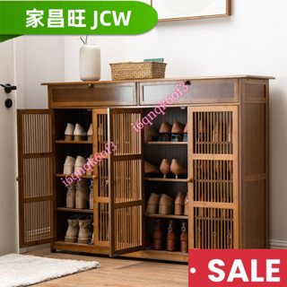 【家昌旺】鞋櫃宿捨家用門口鞋架收納抽屜櫃子防塵鞋架簡易多層經濟型實木置物架 玄關櫃 大容量鞋櫃帶換鞋凳 三門四門鞋櫃 帶