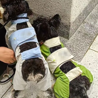 【折扣連連🐕精品】【透氣舒爽】狗狗防塵褲小型犬四腳衣服防水泰迪比熊遛狗神器戶外防尿防臟腿套