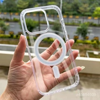 🌸臺灣極速，【店鋪熱銷】透明磁吸手機殻14promax硬背iPhone13亞克力12硬殻11抗髮優品 TEFN