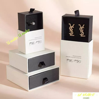💖U MAKE客製💖 首飾盒北歐 珠寶首飾收納盒 項鍊飾品盒 手鐲耳環戒指手鍊飾品 包裝盒 抽屜盒 訂製LOGO