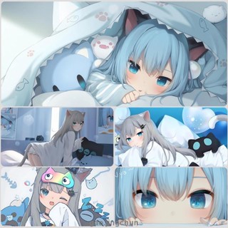 桃園發貨🚚♡遊戲桌墊♡ 免運 免運 貓羽雫ins風 滑鼠墊 二次元少女可愛鎖邊電腦辦公室書桌鍵盤墊子