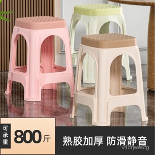 【喜樂生活館】【便攜折疊椅】塑膠凳子家用客廳臥室高椅子餐椅成人熟膠加厚網紅收納凳批髮特價