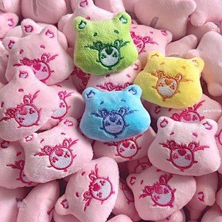 新店優惠🌸爆款 diy 輔料 花邊 配飾 彩虹熊毛絨動物DIY配飾裝飾配件鞋帽服裝輔料襪子裝飾