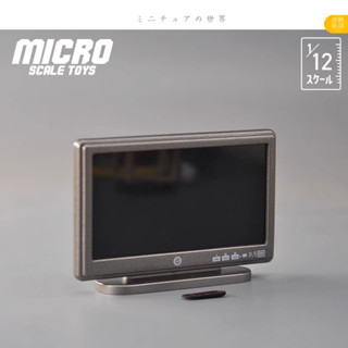 Dol lhouse娃娃屋模型 1/12分食玩場景配件 電視機夜景電視模型