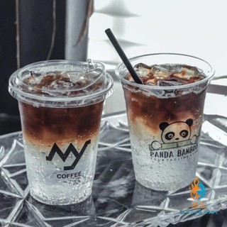 客製化 奶茶杯 飲料杯 珍珠奶茶杯 免洗杯 LOGO咖啡杯 一次性 外帶打包杯 pet塑膠檸檬帶蓋ins奶茶杯 廠家批髮