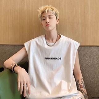 男生無袖背心👕 【店鋪熱銷】無袖背心夏季純棉ins薄款潮流美式字母運動寬鬆休閒坎肩T恤