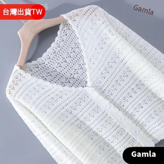 Gamle🌈小外套20夏季新款薄款外套女長袖短版鏤空防曬披肩女薄款外搭上衣 罩衫外套 披肩薄防曬外套女 女生小
