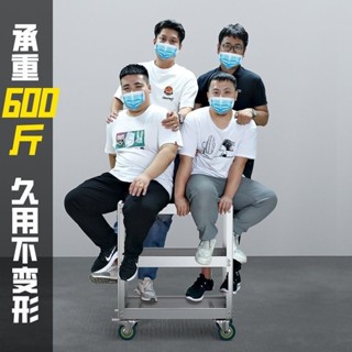 【雅然家居】不銹鋼收納加厚手推車維修汽修車間工具車多層架子層不銹鋼小推車