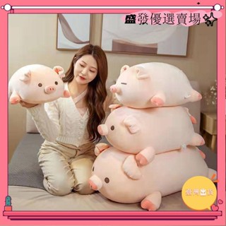 【臺灣出貨】可愛豬豬公仔毛絨玩具布娃娃抱枕女生睡覺床上超軟玩偶大號（賣場精選）