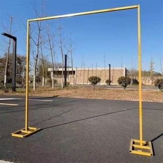 背景架 新款婚慶道具 伸縮桿 舞臺 鐵藝拱門架 婚禮佈置道具 裝飾擺件 攝影背景架 支撐架 婚禮拱門