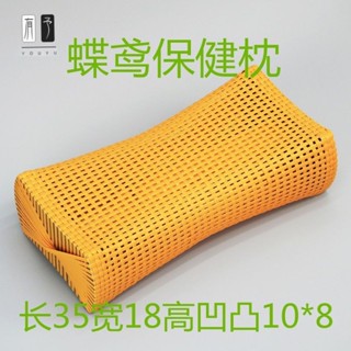YOUYV|藤編鏤空透氣枕頭老式方形仿藤手工夏季編織空心枕藤枕枕頭中老年dd423