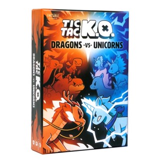 🐼溫蒂 英文 Tic Tac KO Dragons Unicorns 恐龍大戰獨角獸 卡牌遊戲桌遊 益智桌遊