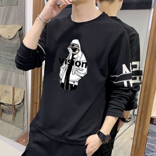 【XIU】 ™秋裝男青少年長袖T恤男學生寬鬆內搭打底衫秋季大碼薄款潮流上衣長袖T恤 長