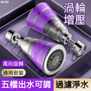 🏵️寶兒優品🏵️廚房水龍頭過濾器延伸器防濺水神器凈水萬能通用家用萬嚮旋轉 44RI