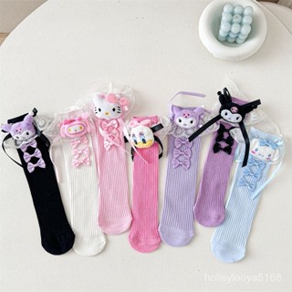 JOJO時尚女裝店⭐ 臺灣出貨【店鋪熱銷】兒童襪子ins中筒花邊公仔韓國女童寶寶蝴蝶結中筒襪網紅百搭