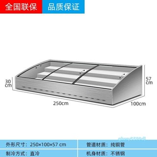 「可開發票」【高效製冷】樂才點菜櫃炸串燒烤熟食擺攤冰箱冷藏冷凍櫃商用階梯式展示櫃冰櫃 不含運