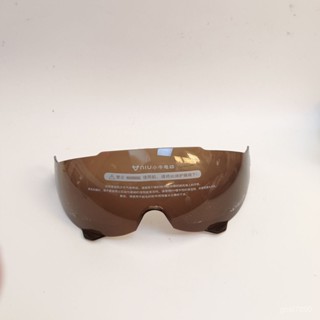 🔥臺灣發貨🔥小牛NIU摩託電動車成人/兒童頭盔安全帽鏡片風鏡茶色麵罩