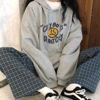 Tianx✨ins連帽衛衣女2025新款秋冬加絨加厚韓版寬鬆原宿BF風百搭外套潮