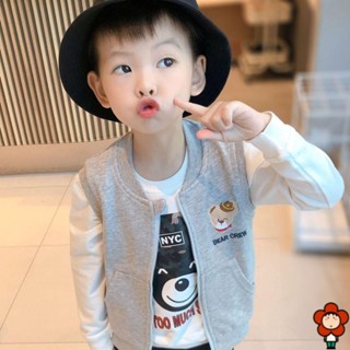 FlOWER🌸男童馬甲外套 90-140碼 【店鋪熱銷】兒童馬甲春秋新款男童針織休閑背心外套上衣坎肩洋氣寶寶馬夾