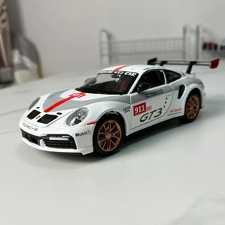有貨 車模 合金車模 擺件 限定塗裝保時捷911gt3rs合金車模汽車模型收藏擺件裝飾品豪華禮物