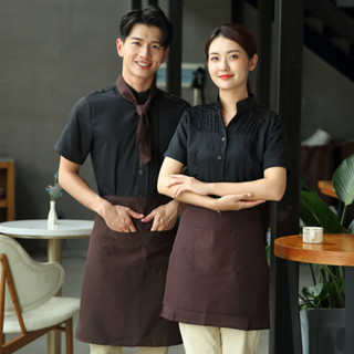 【小貴】品質工衣 酒店服務員工作服短袖女西餐飲快餐飯店火鍋店咖啡廳工裝制服夏裝簡裝專業得體優品