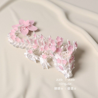 髒髒包✨優選 3D列印 白粉色櫻花龍 玩具 可愛 生日禮物 桌麵擺件 傳統龍關節可動