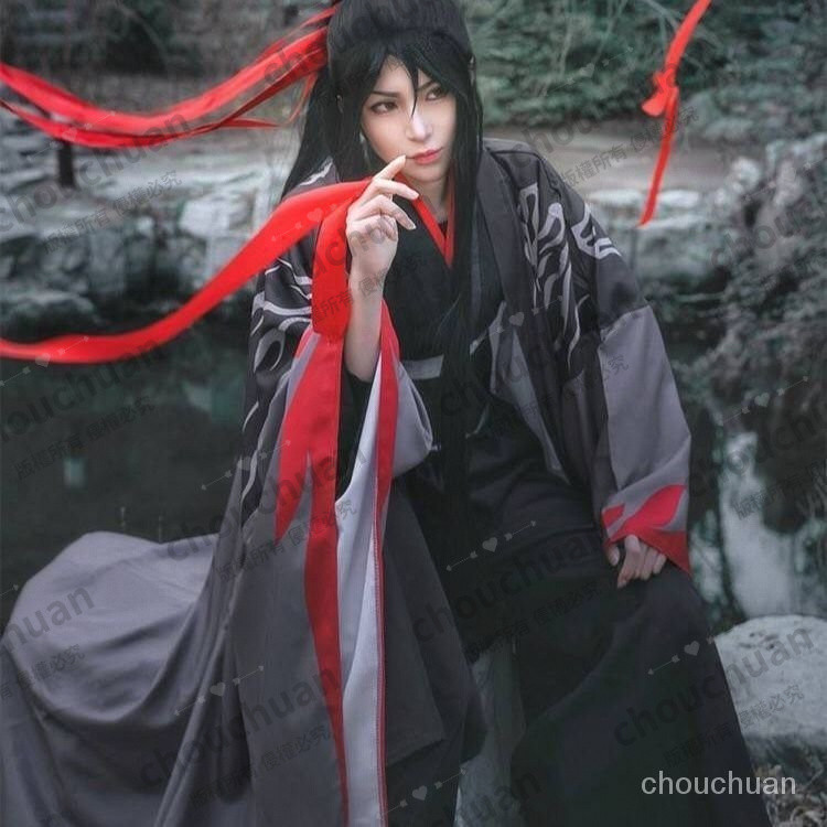 魔道cos服祖師夷陵老祖成年藍忘機cosplay 魏無羨cos服全套正版 VCMG