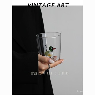 臺灣熱銷⭐義大利設計網紅立體動物玻璃杯耐熱玻璃酒杯咖啡杯