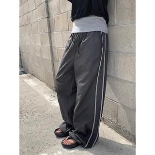 Codibook｜韓國 DAILYJOU 休閒寬鬆尼龍運動長褲［預購］長褲 女裝