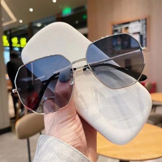 [臺灣出貨】2023年新款遮陽眼鏡多邊形防曬墨鏡女夏季防紫外綫高級感太陽鏡