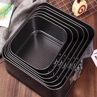 蛋糕模具 蛋糕模 烘焙模具 6吋蛋糕模 磅蛋糕模具 小蛋糕模具 鏚風蛋糕方形模具活釦陽極烘焙模具乳酪不粘活底模烤箱