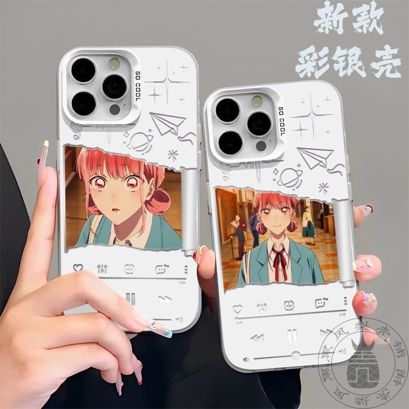🌈桃園 鹿野千夏 手機殼 青春之箱 週邊 青春之箱 iPhone手機殼 手機保護殼 鹿野千夏蝶野雛手機殻彩銀蘋果OPPO