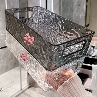 桃園發貨【店鋪熱銷】化妝品收納盒置物架護膚品整理桌麵梳妝臺亞克力收納筐