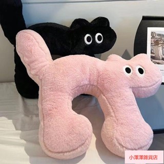 臺灣發貨 卡通可愛U型枕✨頸枕風可愛貓咪睡覺護頸u型抱枕少女系沙發床頭靠墊軟裝家居創意 毛絨抱枕 U型枕 午睡枕 旅行枕