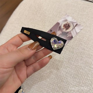 鴨嘴夾蝴蝶結髮夾 BB夾髮圈髮飾 絲絨美精品髮飾髮繩水鑽黑色高階感氣質抓夾