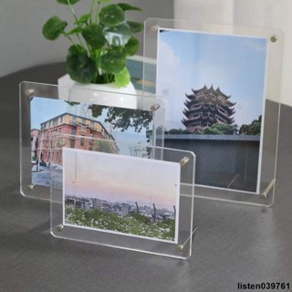 臺灣出貨 相框 展示框 【尺寸多樣選】亞克力ins相框桌面擺臺雙面透明學生a3定製玻璃掛墻磁性證書框