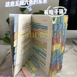 莫蘭迪標簽紙質索引貼透明標簽便簽貼紙活頁本目錄分類貼記號標記 事務用品 文具 不幹膠標籤紙自粘性 小標籤貼紙標商品價格貼