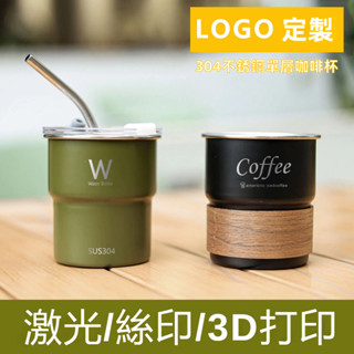 單層捲邊304不銹鋼水杯辦公咖啡杯可折疊啤酒杯戶外露營隨手杯