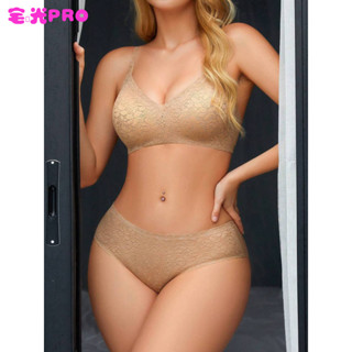 【宅時光PRO】臺灣出貨 女士內衣褲套裝 奢華風法式bar套裝 蕾絲內衣內褲 女純慾風薄款內衣褲 無痕透氣內褲 大碼文胸